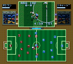 Tactical Soccer (Japan) In game screenshot